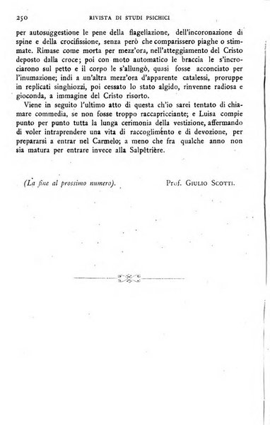 Rivista di studi psichici periodico mensile dedicato alle ricerche sperimentali e critiche sui fenomeni di telepatia, chiaroveggenza, premonizione, medianita, ecc