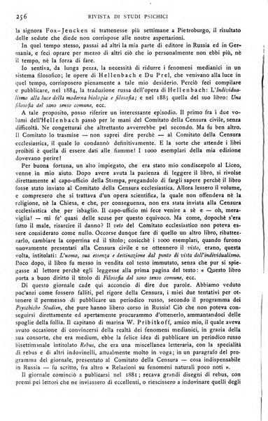 Rivista di studi psichici periodico mensile dedicato alle ricerche sperimentali e critiche sui fenomeni di telepatia, chiaroveggenza, premonizione, medianita, ecc