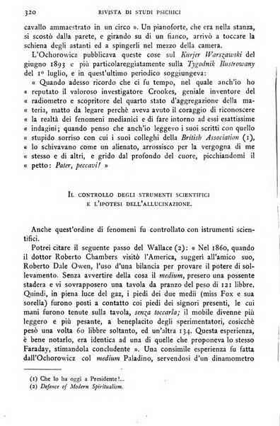 Rivista di studi psichici periodico mensile dedicato alle ricerche sperimentali e critiche sui fenomeni di telepatia, chiaroveggenza, premonizione, medianita, ecc