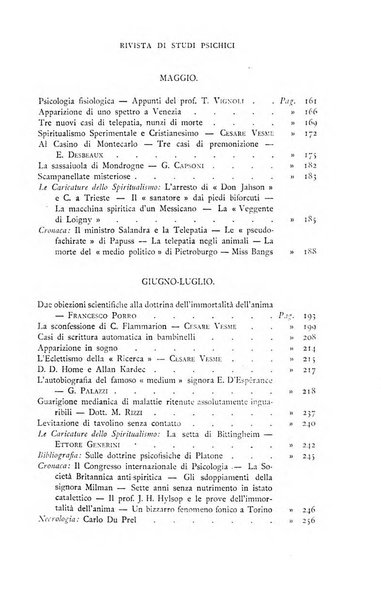 Rivista di studi psichici periodico mensile dedicato alle ricerche sperimentali e critiche sui fenomeni di telepatia, chiaroveggenza, premonizione, medianita, ecc