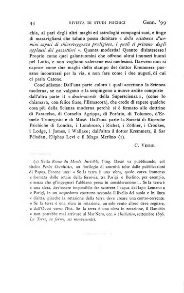 Rivista di studi psichici periodico mensile dedicato alle ricerche sperimentali e critiche sui fenomeni di telepatia, chiaroveggenza, premonizione, medianita, ecc