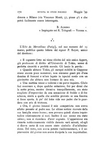 Rivista di studi psichici periodico mensile dedicato alle ricerche sperimentali e critiche sui fenomeni di telepatia, chiaroveggenza, premonizione, medianita, ecc