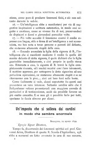 Rivista di studi psichici periodico mensile dedicato alle ricerche sperimentali e critiche sui fenomeni di telepatia, chiaroveggenza, premonizione, medianita, ecc