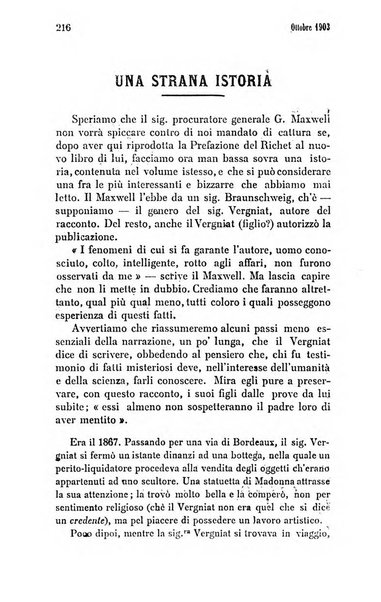 Rivista di studi psichici periodico mensile dedicato alle ricerche sperimentali e critiche sui fenomeni di telepatia, chiaroveggenza, premonizione, medianita, ecc