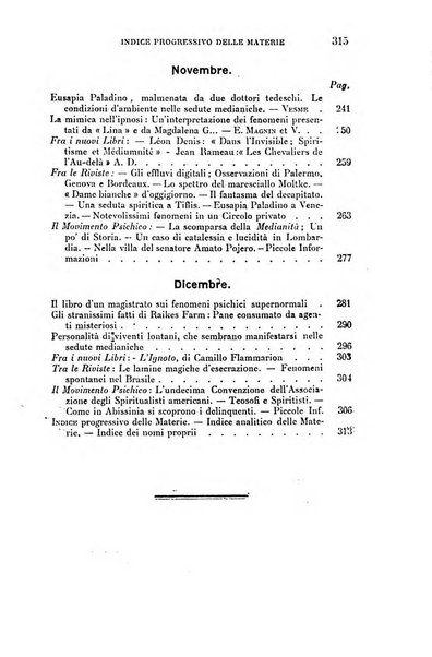 Rivista di studi psichici periodico mensile dedicato alle ricerche sperimentali e critiche sui fenomeni di telepatia, chiaroveggenza, premonizione, medianita, ecc