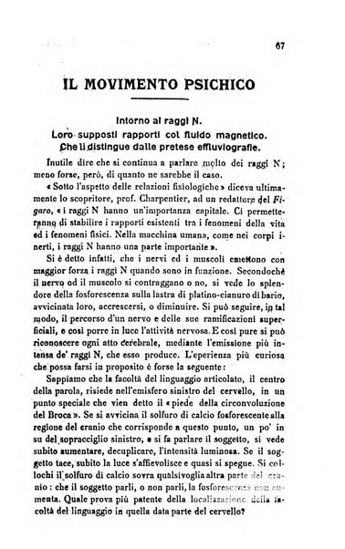 Rivista di studi psichici periodico mensile dedicato alle ricerche sperimentali e critiche sui fenomeni di telepatia, chiaroveggenza, premonizione, medianita, ecc