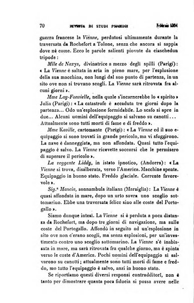 Rivista di studi psichici periodico mensile dedicato alle ricerche sperimentali e critiche sui fenomeni di telepatia, chiaroveggenza, premonizione, medianita, ecc