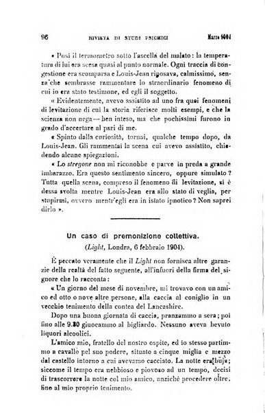 Rivista di studi psichici periodico mensile dedicato alle ricerche sperimentali e critiche sui fenomeni di telepatia, chiaroveggenza, premonizione, medianita, ecc