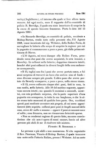 Rivista di studi psichici periodico mensile dedicato alle ricerche sperimentali e critiche sui fenomeni di telepatia, chiaroveggenza, premonizione, medianita, ecc