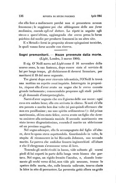 Rivista di studi psichici periodico mensile dedicato alle ricerche sperimentali e critiche sui fenomeni di telepatia, chiaroveggenza, premonizione, medianita, ecc