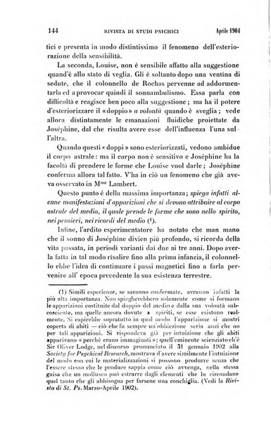 Rivista di studi psichici periodico mensile dedicato alle ricerche sperimentali e critiche sui fenomeni di telepatia, chiaroveggenza, premonizione, medianita, ecc