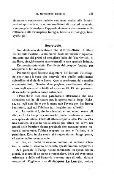 Rivista di studi psichici periodico mensile dedicato alle ricerche sperimentali e critiche sui fenomeni di telepatia, chiaroveggenza, premonizione, medianita, ecc