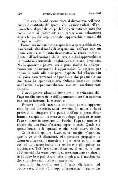 Rivista di studi psichici periodico mensile dedicato alle ricerche sperimentali e critiche sui fenomeni di telepatia, chiaroveggenza, premonizione, medianita, ecc