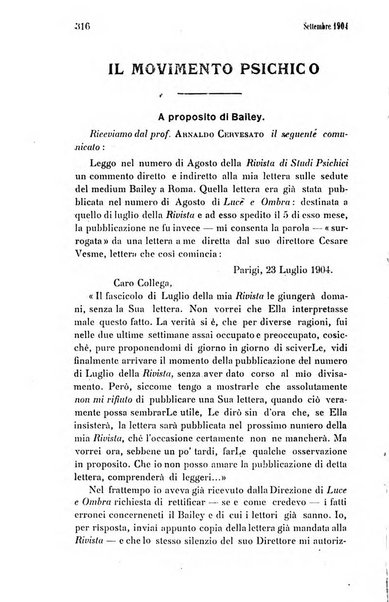 Rivista di studi psichici periodico mensile dedicato alle ricerche sperimentali e critiche sui fenomeni di telepatia, chiaroveggenza, premonizione, medianita, ecc