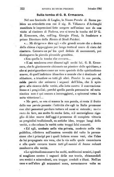 Rivista di studi psichici periodico mensile dedicato alle ricerche sperimentali e critiche sui fenomeni di telepatia, chiaroveggenza, premonizione, medianita, ecc