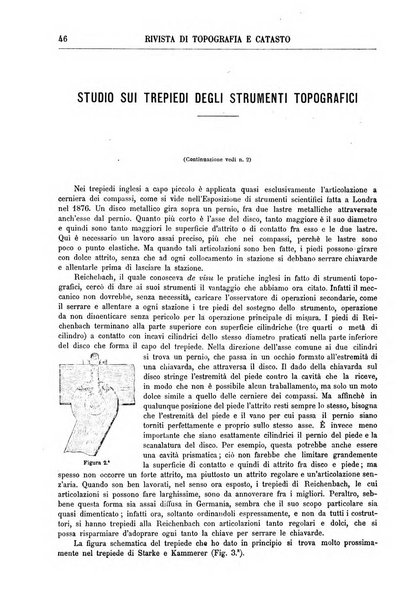 Rivista di topografia e catasto