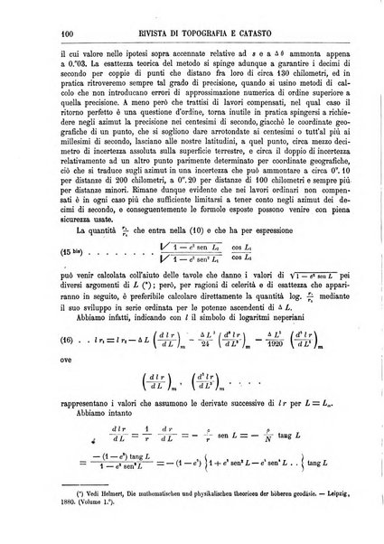 Rivista di topografia e catasto