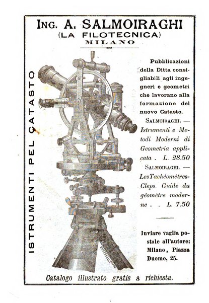 Rivista di topografia e catasto