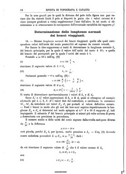 Rivista di topografia e catasto