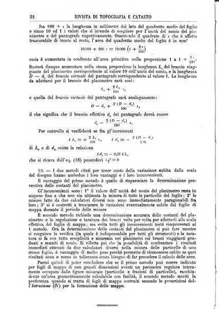 Rivista di topografia e catasto