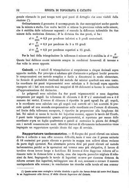 Rivista di topografia e catasto