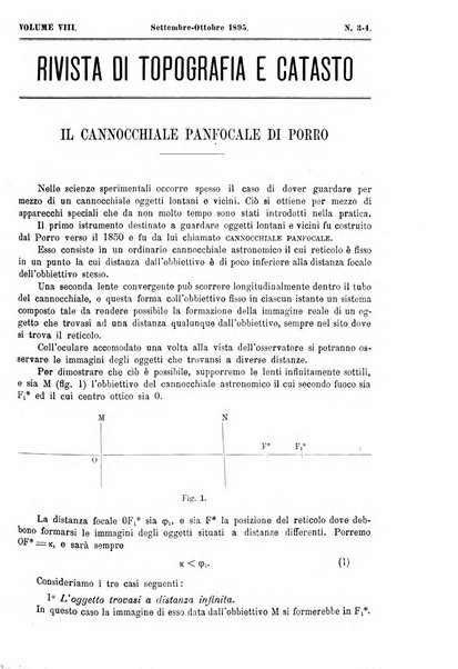 Rivista di topografia e catasto