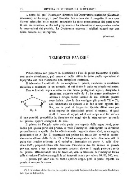 Rivista di topografia e catasto