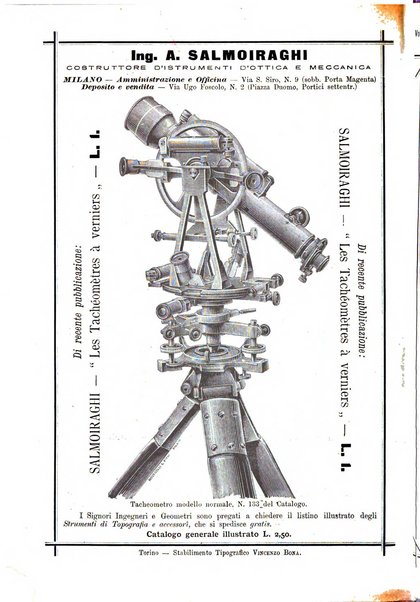 Rivista di topografia e catasto