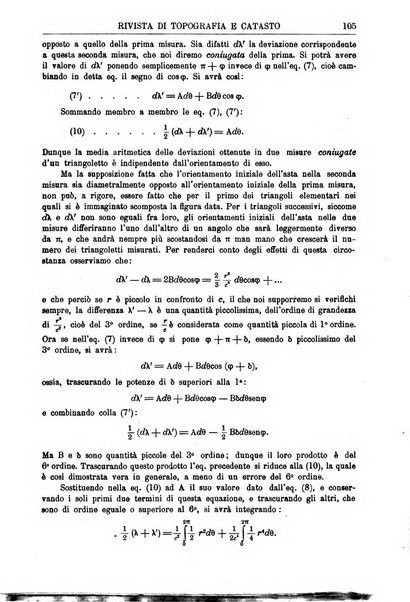 Rivista di topografia e catasto