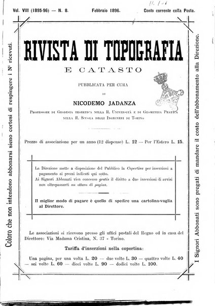 Rivista di topografia e catasto