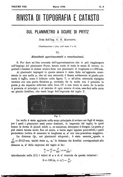 Rivista di topografia e catasto