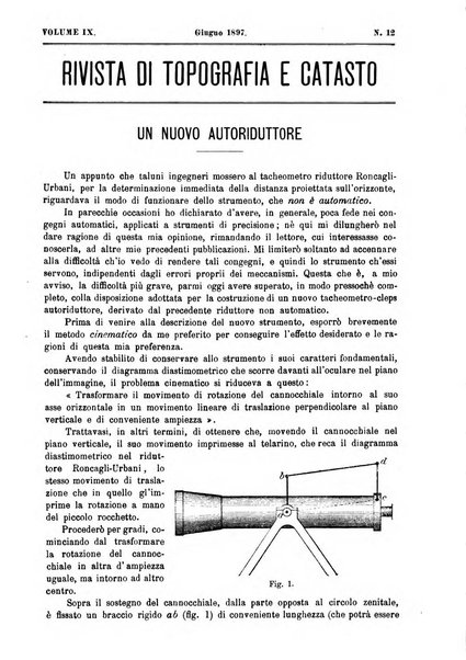 Rivista di topografia e catasto