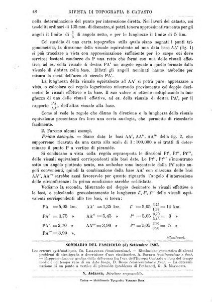 Rivista di topografia e catasto