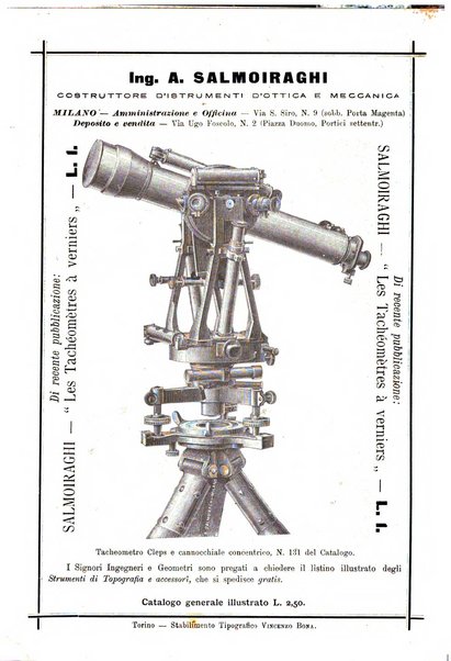 Rivista di topografia e catasto