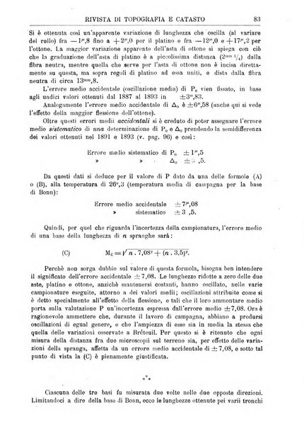 Rivista di topografia e catasto