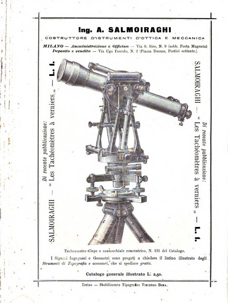 Rivista di topografia e catasto