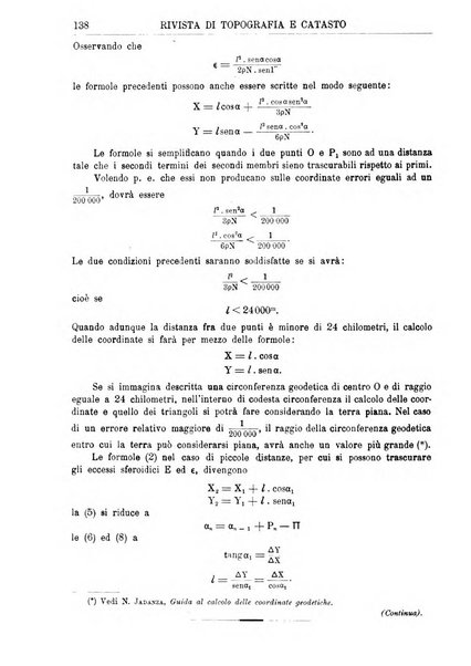 Rivista di topografia e catasto