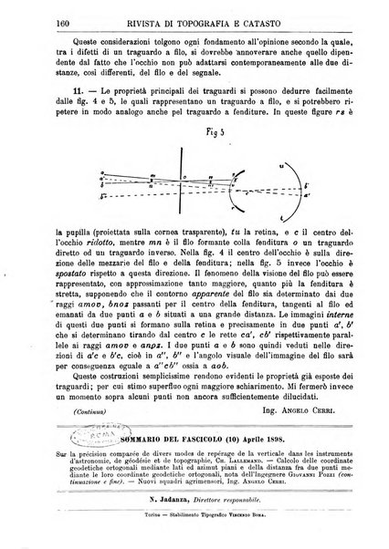 Rivista di topografia e catasto