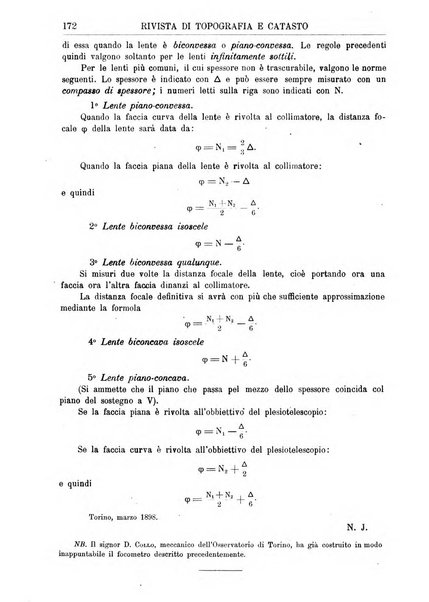 Rivista di topografia e catasto