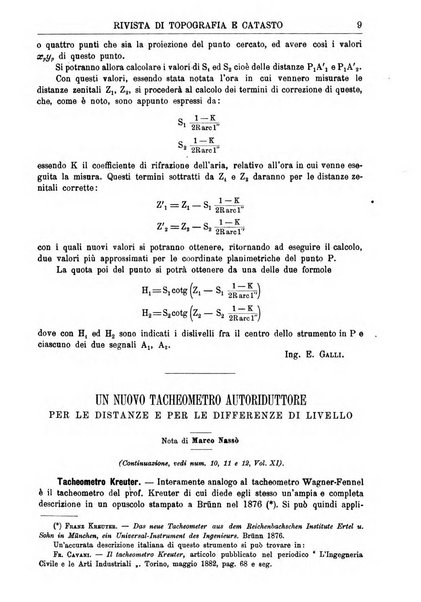 Rivista di topografia e catasto