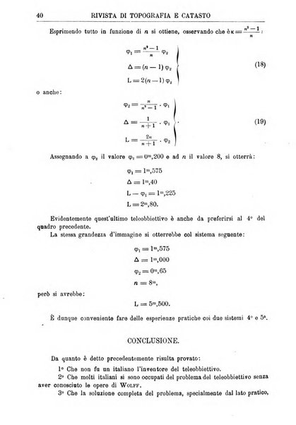 Rivista di topografia e catasto