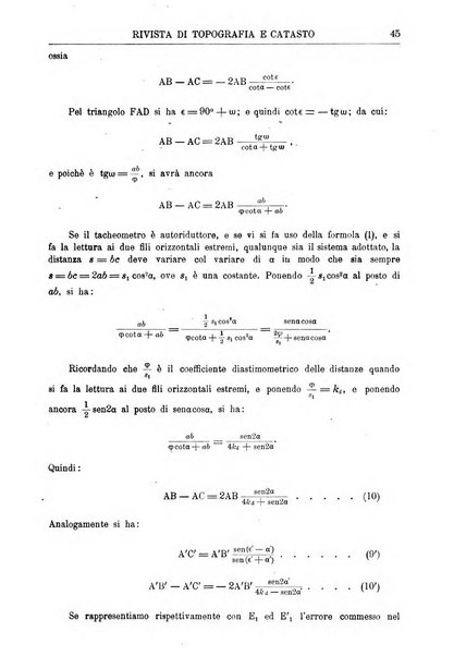 Rivista di topografia e catasto