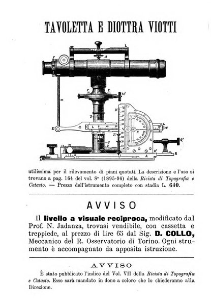 Rivista di topografia e catasto