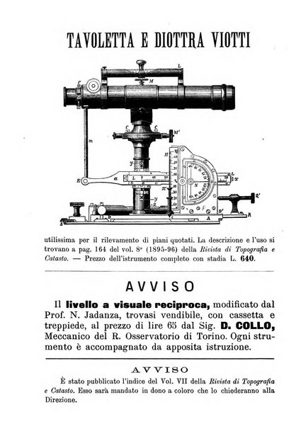 Rivista di topografia e catasto