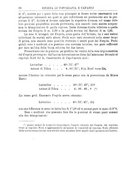 Rivista di topografia e catasto