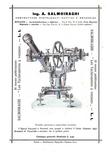 Rivista di topografia e catasto