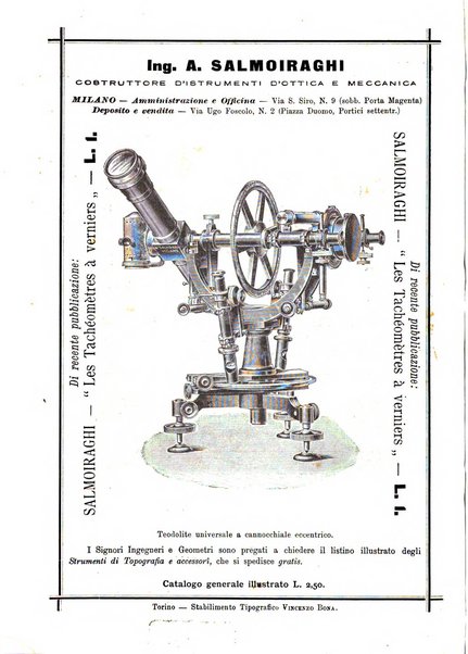 Rivista di topografia e catasto