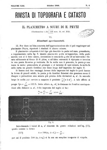 Rivista di topografia e catasto