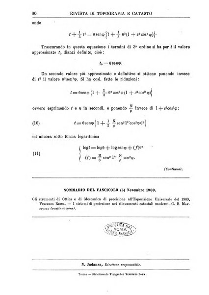 Rivista di topografia e catasto