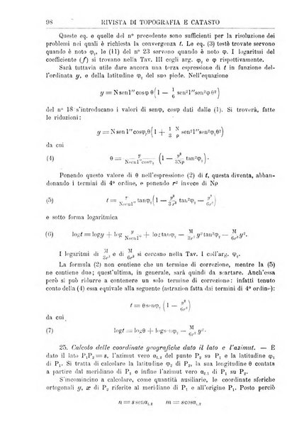 Rivista di topografia e catasto